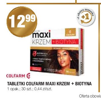 Maxi krzem + biotyna Colfarm promocja