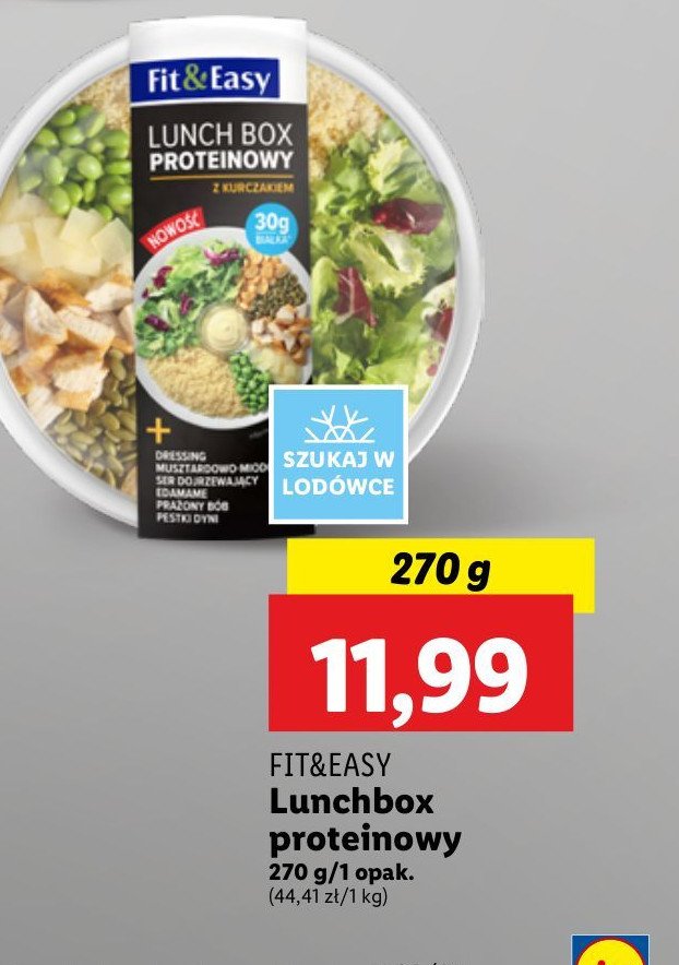 Lunchbox proteinowy z kurczakiem Fit & easy promocja w Lidl