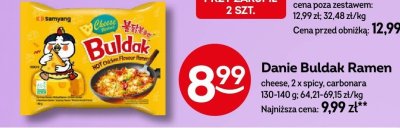 Ramen Danie Buldak Ramen cheese promocja w Żabka