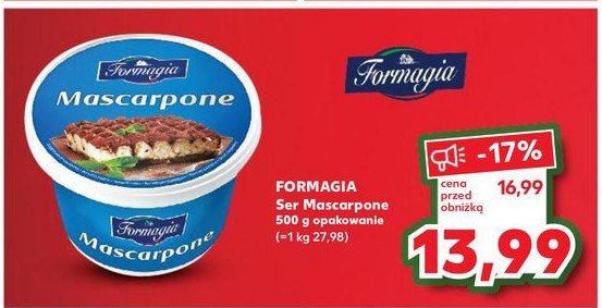 Ser mascarpone Formagia promocja