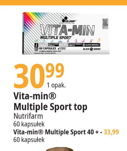 Witaminy dla osób sportowców Olimp sport nutrition vita-min multiple sport promocja