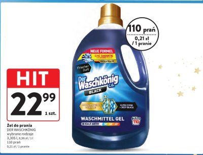 Żel do prania Der Waschkönig promocja w Intermarche