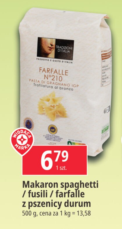 Makaron farfalle TRADIZIONI D'ITALIA promocja