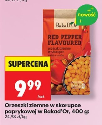 Orzeszki ziemne w skorupce paprykowej w Bakad'Or, 400 g promocja w Biedronka