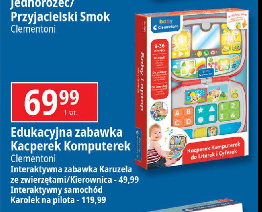 Kacperek komputerek Clementoni promocja