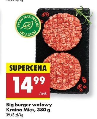 Burger wołowy Kraina mięs promocja
