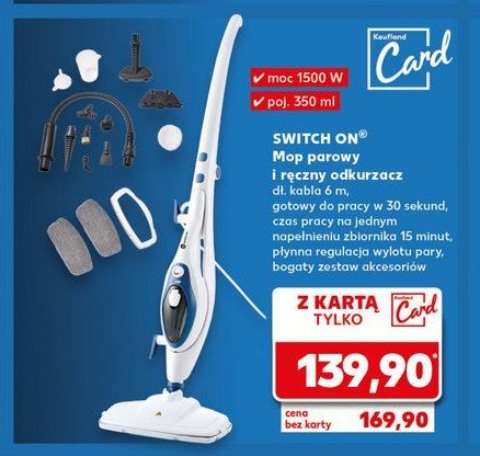 Mop parowy 2w1 Switch on promocja