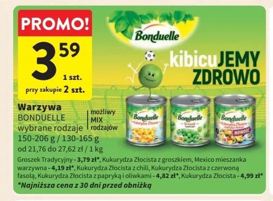 Groszek tradycyjny Bonduelle promocja