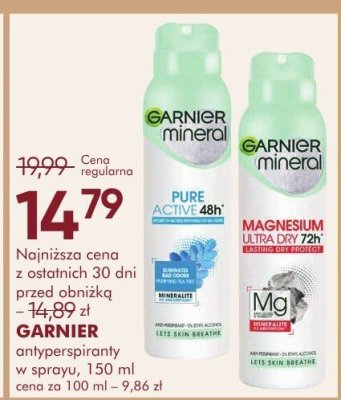 Antyperspirant GARNIER w sprayu promocja w Super-Pharm