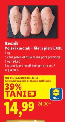 Polski kurczak - filet z piersi, XXL promocja w Lidl
