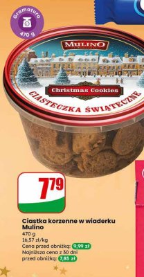 Ciastka korzenne w wiaderku  promocja w Dino