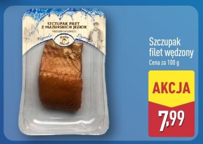 Filet wędzony szczupak promocja w Aldi