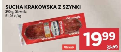Sucha Krakowska z szynki Olewnik promocja w Stokrotka
