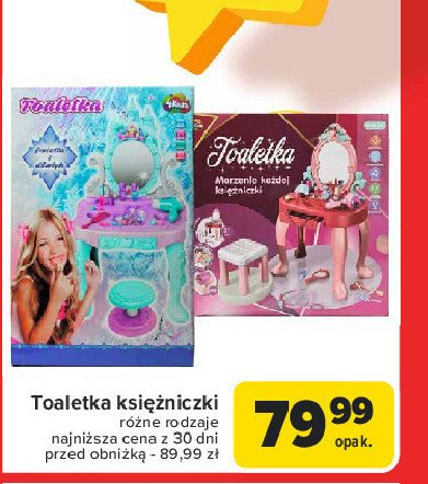 Toaletka księżniczki 4kidz promocja w Carrefour Market