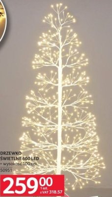 Drzewko świetlne 600 LED promocja w Selgros