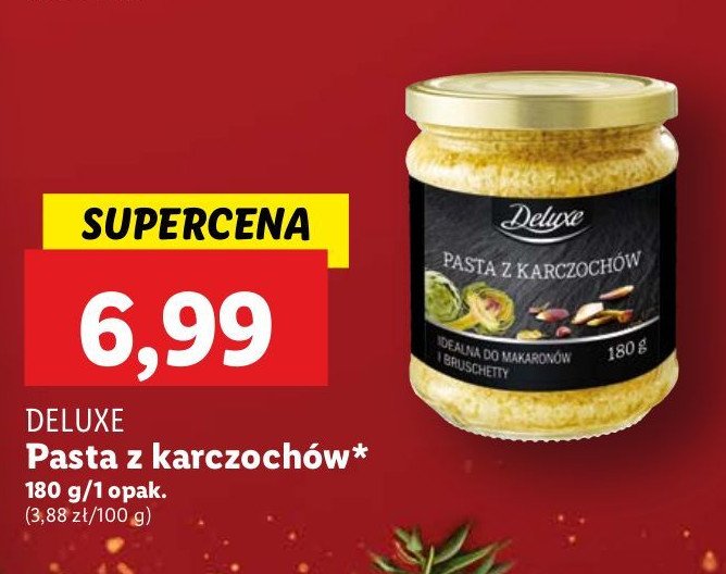 Pasta z karczochów Deluxe promocja