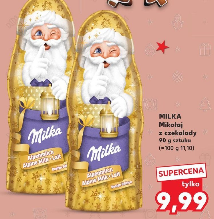 Mikołaj z czekolady Milka promocja