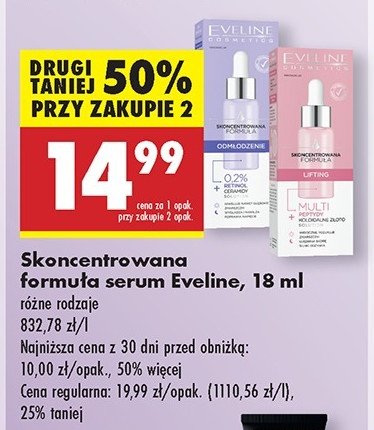 Serum do twarzy odmłodzenie Eveline cosmetics promocja