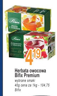 Herbatka miodowo-imbirowa Bifix premium promocja
