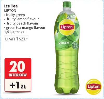 Napój herbaciany Ice Tea 1,5 l, różne rodzaje promocja w Intermarche