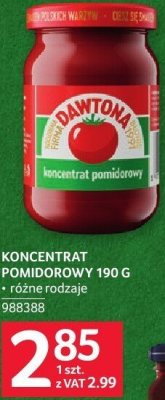 Koncentrat pomidorowy Dawtona 190g promocja w Selgros