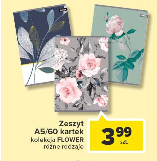 Zeszyt a5/ 60 kartek flower promocja