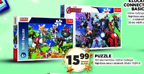 Puzzle sonic 160 el. Trefl promocja w Stokrotka