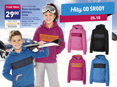 Bluza narciarska dziecięcia rozm. 122-158 Active touch kids promocja