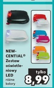 Zestaw lampek rowerowych led usb Newcential promocja