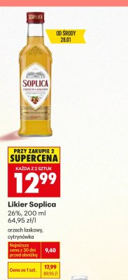 Likier Soplica orzech laskowy, cytrynówka 26%, 200 ml promocja w Biedronka