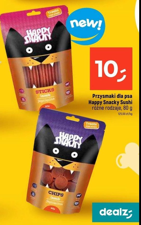 Patyczki z jagnięciną Happy snacky promocja w Dealz