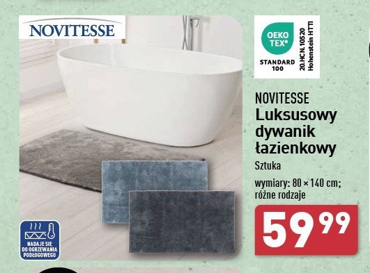 Dywanik łazienkowy 80 x 140 cm Novitesse promocja