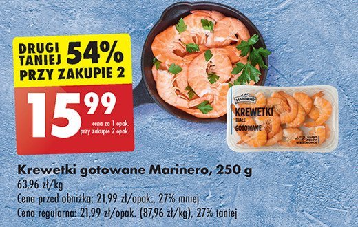 Krewetki białe gotowane Marinero promocja