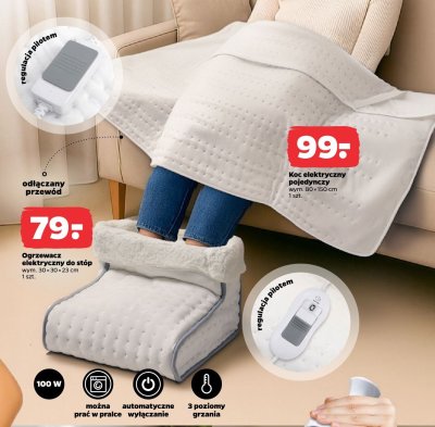 Koc elektryczny pojedynczy promocja w Netto