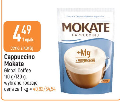 Cappuccino z magnezem Mokate cappuccino promocja