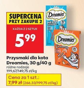 Przysmaki dla kota Dreamies promocja w Biedronka