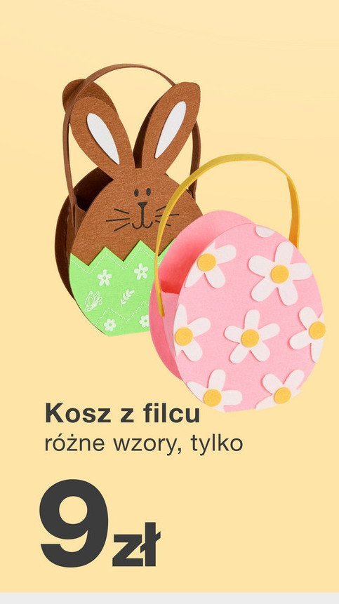 Koszyk filcowy promocja w KiK