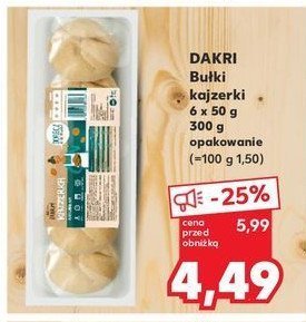 Kajzerki do odpieku domowego Dakri promocja