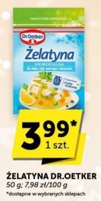 Żelatyna Dr.Oetker promocja w Groszek