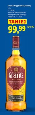 Whisky Grant's Tripple Wood 1.5 L promocja w Lidl