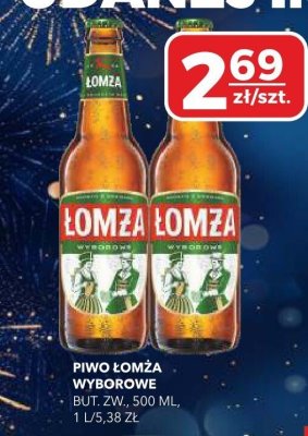Piwo Łomża Wyborowe promocja w Top Market