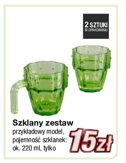 Szklanki 220 ml promocja