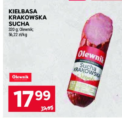 Kiełbasa krakowska sucha Olewnik promocja