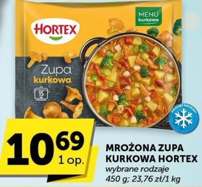 Mrożona zupa kurkowa Hortex promocja w Euro Sklep