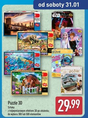 Puzzle 3D promocja w Aldi