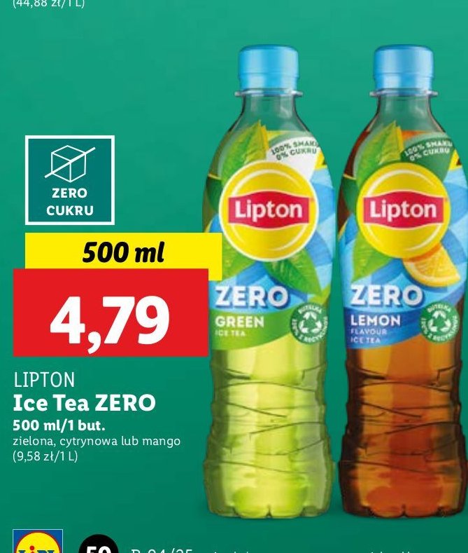 Herbata mrożona mango Lipton ice tea promocja w Lidl