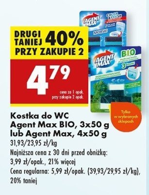 Kostki do wc bio Agent max promocja