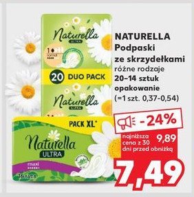 Podpaski higieniczne maxi Naturella ultra promocja