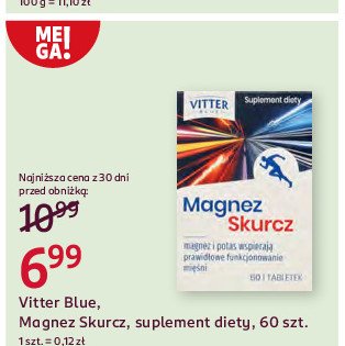 Magnez skurcz Vitter blue promocja w Rossmann