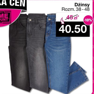 Dżinsy damskie promocja w Woolworth